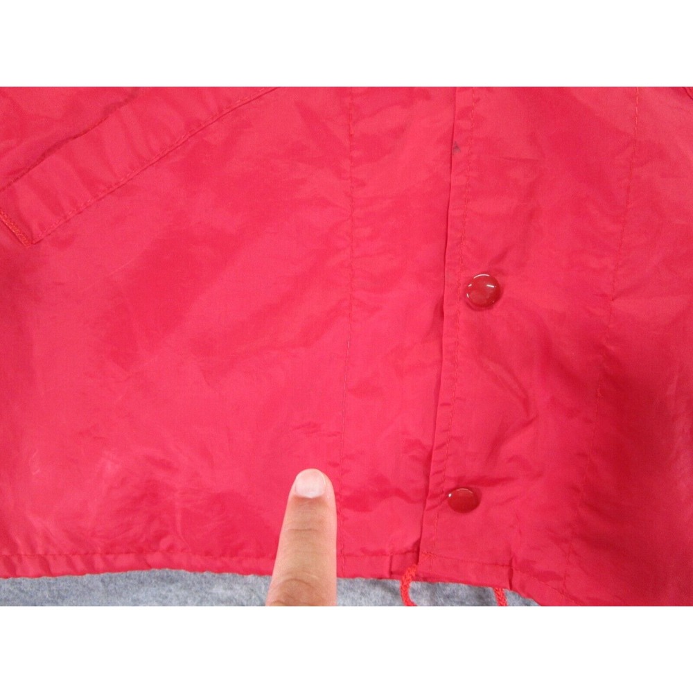 Vintage Swingster Jacket Adult Medium Made USA Red Woodland Hills Club VTG - Picture 8 of 12